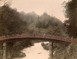 A Futarasan jinja, Nikkó város egy másik szent hídja 1870 körül