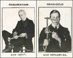 A vibrációs eszközt nátha, influenza, reuma és köszvény ellen is használható - látható egy 1915-ös reklámban