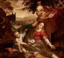 Ismeretlen itáliai festő Federico Barocci után: Menekülés Egyiptomba (17. század)