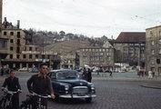 Az Arnulf Klett Platz Stuttgartban 1951-ben