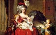 A királyné három gyermekei körében