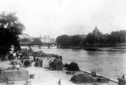 Szajna part a Pont des Arts felé nézve 1923-ban <br /><i>Vargha Zsuzsa, Fortepan</i>