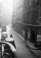 A Rue Sainte-Croix de la Bretonnerie, jobbra a Rue de Moussy torkolata 1937-ben  <br /><i>Simon Gyula, Fortepan</i>