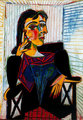 Testi hibás, teljesen szétcsúszott alakok esetén minimum gyanakodjunk arra, hogy egy Picasso-művel van dolgunk. Fent Picasso francia múzsája és szeretője, Dora Maar 1937-ben festett portréja látható