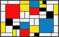 Excel-tábla festett négyszögekkel? A festő Piet Mondrian, a De Stijl („a stílus”) nevű holland művészcsoport legjelentősebb képviselője volt