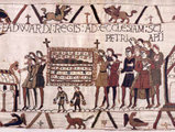 HItvalló Edvárd angol király temetése alatti jelenet egyik kockájában egyesek egy gazdája halála miatt vonyító, hűséges kutyát véltek felfedezni.