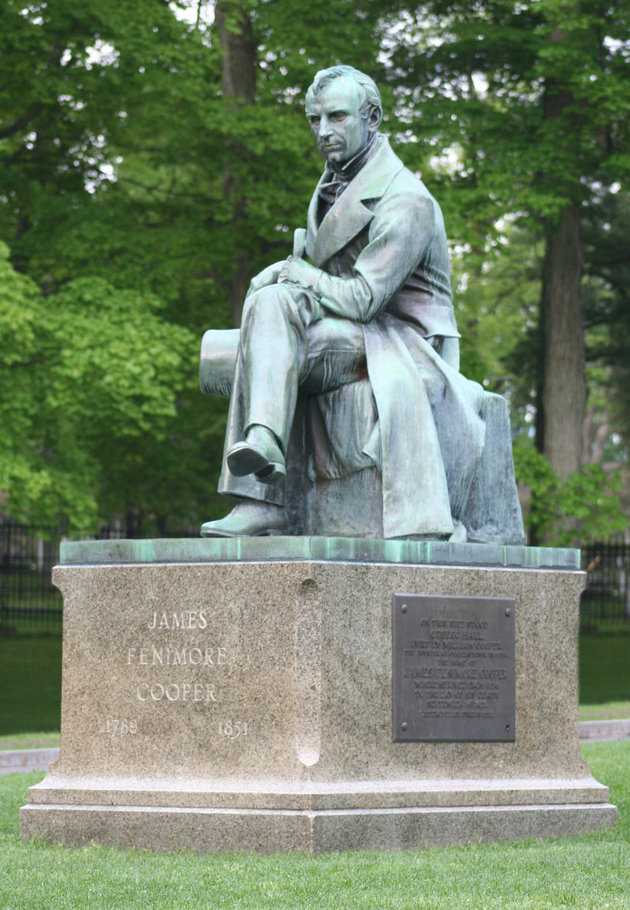 James Fenimore Cooper szobra (Wikipedia / R. A. Nonenmacher / CC BY-SA 3.0)