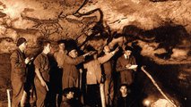 Látogatók a barlangban 1940-ben