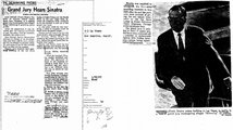 Sinatra és Giancana kapcsolatát kutató újságcikk fénymásolata az FBI-aktában