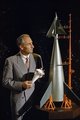Az egyik első amerikai műhold makettja 1955-ből. A legtehetségesebb német tudósok végül az Egyesült Államokban kötöttek ki, és nem kis részben köszönhető nekik több sikeres amerikai űrprogram
