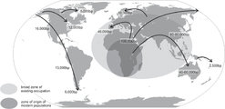 A vándorlásról készített térkép