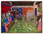 1393. január 28-án VI. Károly francia uralkodó egy, felesége, Bajor Izabella által – egyik udvarhölgye házasságának tiszteletére – rendezett jelmezbálban mulatott. Jelmezes társaival volt összekötözve egy játék kedvéért, amikor öccse, I. Lajos orléans-i herceg véletlenül meggyújtotta az egyik táncos maskaráját. A „vadak bálján” négy táncos is halálos égési sérüléseket szerzett, a királyt azonban hamar kimentették. Az uralkodó nem tudta magát túltenni az eseten, amely nagyban hozzájárult ahhoz, hogy elméje végleg megbomlott