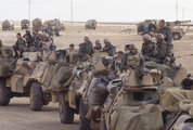 Francia és amerikai csapatok az iraki határon