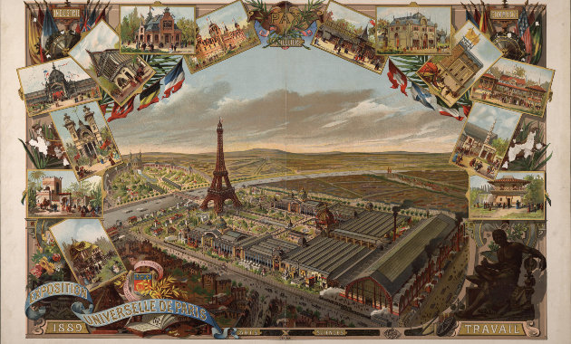 Az Eiffel-torony az 1889-es világkiállításon