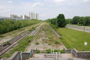 Az olimpiai stadion vonatállomás az 1972-es müncheni olimpiáról