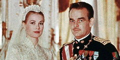 Grace Kelly és III. Rainier esküvői fotója