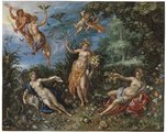 Id. Jan Brueghel és Hendrick van Balen: A Bőség és a négy elem, 1615 körül.