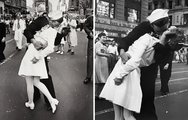 Alfred Eisenstaedt, illetve Victor Jorgensen által megörökített csók