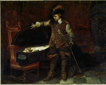 Paul Delaroche: Cromwell I. Károly koporsójánál