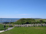 Rekonstruált viking kori épületek L'Anse aux Meadows-ban