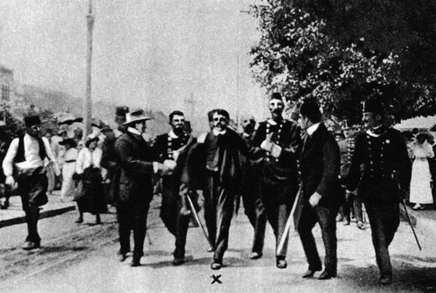 Gavrilo Princip letartóztatása