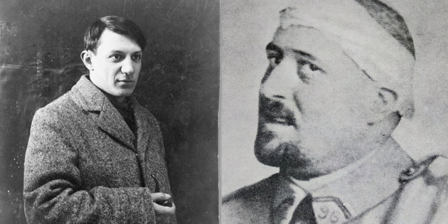 A két művész, Picasso és Apollinaire