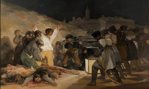 Goya: Madrid védőinek kivégzése, 1814