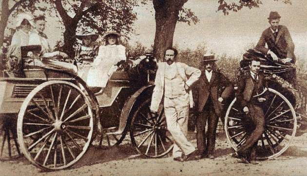 Karl Benz családjával