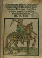 Röpirat a mohácsi csatáról, a címlapján török lovaskatonát ábrázoló fametszettel (1526). Forrás MNMKK OSZK Régi Nyomtatványok Tára.