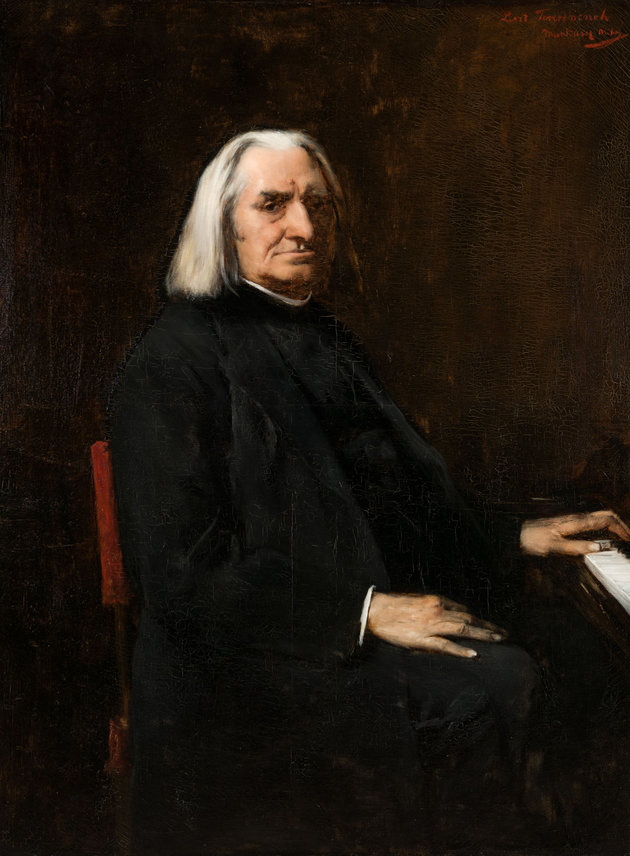 Munkácsy Mihály: Liszt Ferenc I., 1886 olaj, vászon; 130,5 × 99,5 cm  Szépművészeti Múzeum – Magyar Nemzeti Galéria, Budapest