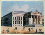  <br /><i>Franz Weiss: A Pollack Mihály tervezte Nemzeti Múzeum, 1837-1847  Pest-Buda anno 1838. Tizennégy színes litográfia Vasquez Károly Buda és Pest szabad királyi várossainak tájleírása című sorozatából. Összeállította: Rózsa György.  Magy</i>