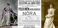 Feld Irén ifjú színésznőként (balra), középen 1918-as debreceni vendégszereplésének színlapja, jobbra pedig testvére, az énekesi pályát választó Feld Olga (2)