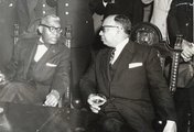 François Duvalier Héctor Trujillo dominikai elnökkel (kép forrása: medium.com)