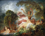 Fragonard: Fürdőzők, 1765, Louvre, Paris