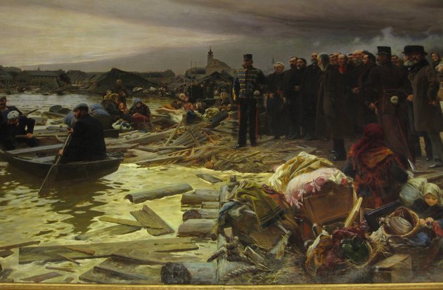 Vágó Pál festménye a szegedi nagy árvízről