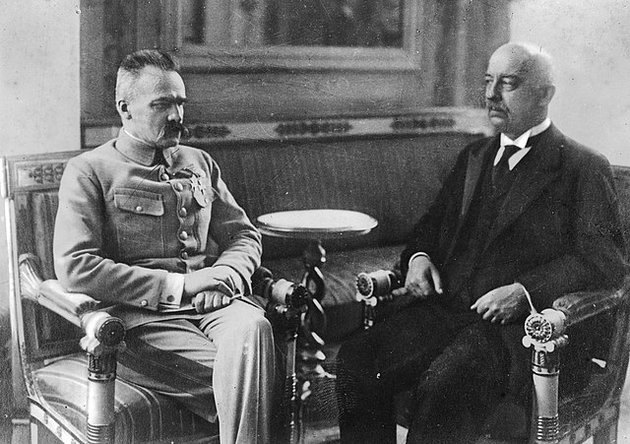 Józef Piłsudski és Gabriel Narutowicz