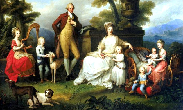 Mária Karolina és családja