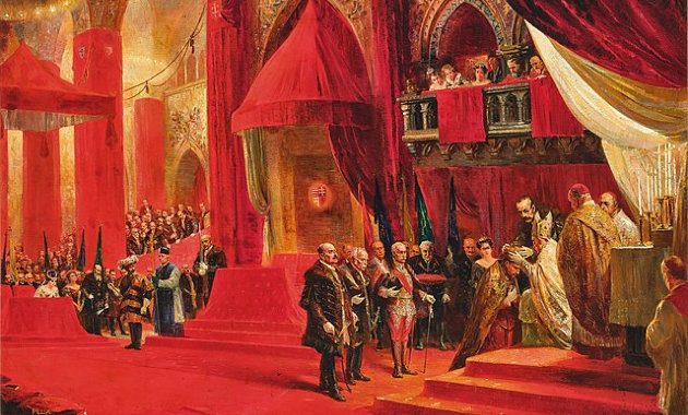 IV. Károly koronázása