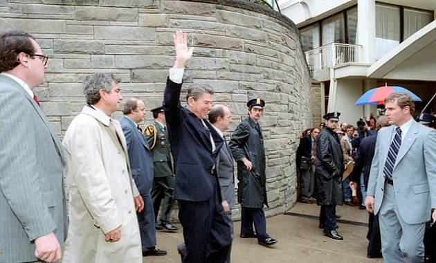 Reagan a merénylet előtt
