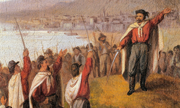 Garibaldi partraszállása