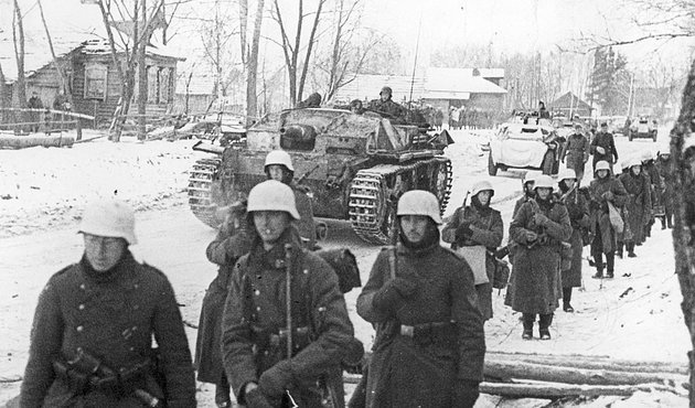 Német csapatok Moszkvánál