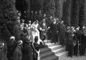Szilágyi Dezső téri templom. Horthy István esküvője gróf Edelsheim-Gyulai Ilonával (1940)