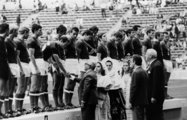 Mexikóváros, 1968. október 26. Az olimpiai bajnok magyar labdarúgó csapat