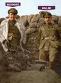 A 11. Királyi Lövész ezred két hadnagya: Richard Hawkins, aki 1917. febuárjában sérült meg súlyosan, és George Cornaby, akit néhány héttel a nagy háború vége előtt, 1918. szeptember 23-án ért el a vég