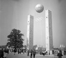 Olimpiai Stadion főbejárata a stadion felől fotózva <br /><i>Fortepan (Lőrincze Judit)</i>