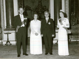 A Ceaușescu házaspár a Buckingham-palotában
