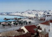Városi tengerpart a tunéziai Szúszában