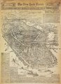 A The New York Times 1909. augusztus 8-i számának címlapja, amely Charles Rollinson Lamb Manhattanba megálmodott átlós utcákról szóló terveit dicséri