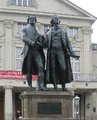 Goethe és Schiller szobra