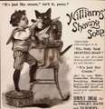 „Olyan, mint a tejszínhab, nem igaz, cicuskám?” – volt olvasható az állatvédők instant kiakasztására feltétlenül alkalmas William borotvahabreklám-plakáton 